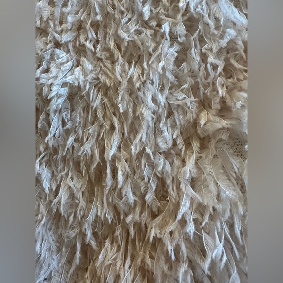 NWT Free People Flutter Top XS Cream Feather Effect - Picture 4 of 8